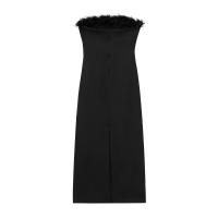 Elegante Vestido Largo de Pluma Sin Espalda Estilo Sexy para Mujeres Perfecto para Fiestas - details 1