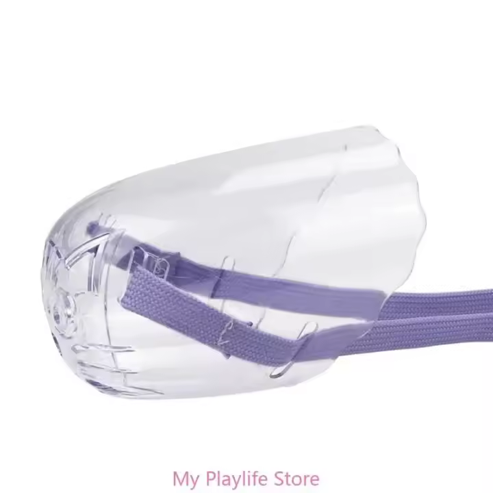 Bozal para gatos y perros, máscara protectora facial a prueba de mordeduras, para aseo, transpirable, bozal de PVC transparente - 1