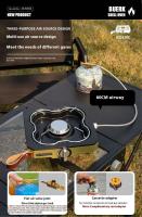 Burk Bubic mesa de comedor al aire libre gas portátil propano butano 3200W camping picnic estufa de té, estufa TA - details 13