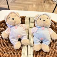 LLavero de adornos colgantes de dibujos animados, muñeco de peluche con colgante de oso de tela bonito de celebridad de Internet - details 3