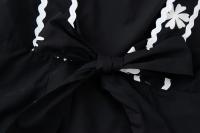 TRAFZA-vestido Midi elegante para mujer, ropa de calle con tirantes y cuello cuadrado, Espalda descubierta, estampado de encaje, moda de verano - details 9