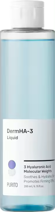 PURITO DermHA-3 Liquid 200ml / 6.76 fl.oz, Vegano y sin crueldad, hidratante, barrera fortalecedora, tónico facial, - 1