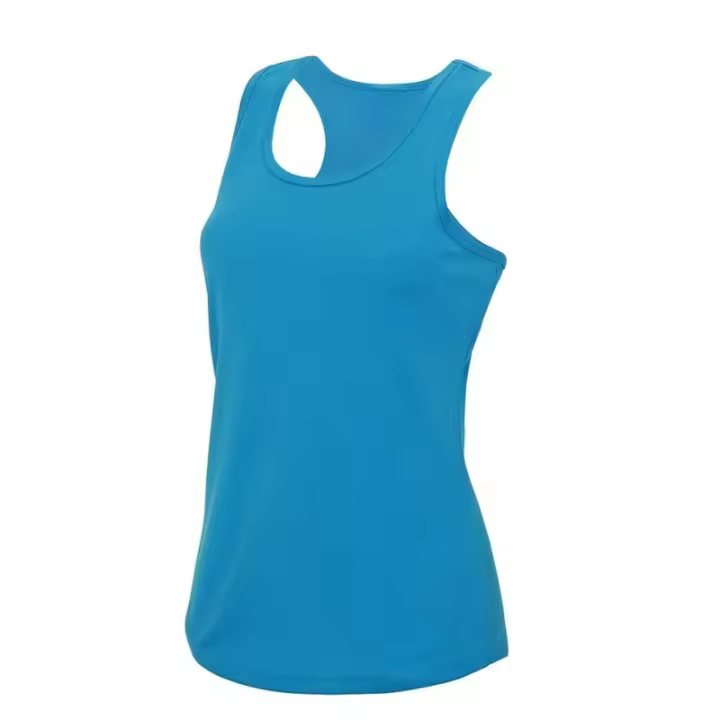 Camiseta sin mangas de poliéster 100% para mujer, chaleco femenino - 1