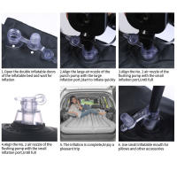 Colchón inflable para viaje en coche, cama de aire para SUV, Camping, asiento trasero con bomba y 2 almohadas - details 10