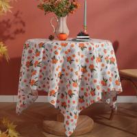 Mantel de lino y poliéster con borde ENCE con borlas rectangulares, mesa de piscina, utilizado para decoración del hogar, cocina - details 5
