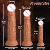 Empaque privado, consolador realista Sexy, pene de silicona suave con ventosa, tapón Anal vaginal para adultos, Juguetes sexuales para masturbadores femeninos - details 5