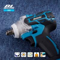 Llave de impacto eléctrica inalámbrica 500N.m 21V, 2 baterías incluidas, motor sin escobillas, 1/2 pulgadas, compatible con herramientas Makita, ideal para reparación de autos y bricolaje (3000 rpm, velocidad ajustable) - details 1