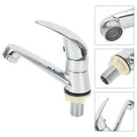 Grifo de lavabo frío de aleación de Zinc, grifos montados en cubierta con orificio de una sola manija, grifo de agua para fregadero de baño y cocina - details 7