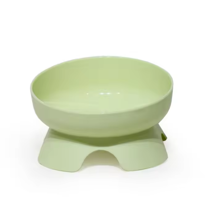 Cuenco inclinado para gatos, cuenco creativo antivuelco para base alta para mascotas, cuenco de alimentación de comida para perros antigolpes de gran capacidad, 2 uds. - 1