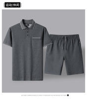 Conjunto de polo y pantalón corto adelgazante para hombre - details 3