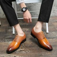 2025 Exquisito vestido artesanal elegante ocasión cuero transpirable zapatos formales de boda de negocios para hombres - details 6