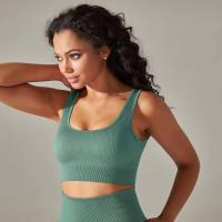 Sujetadores deportivos sin costuras para mujer, ropa interior a prueba de golpes para correr en el gimnasio, top corto, sujetador de yoga transpirable - details 14