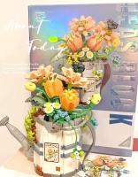 Mini botella de spray de simulación, flor, planta de carne, decoración del hogar, bloque de construcción, juguete para niños, regalo para niñas - details 10