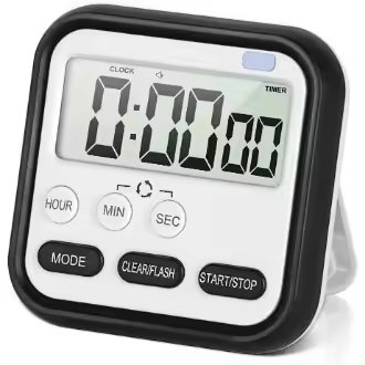 Temporizador visual digital Reloj magnético de 24 horas Cronómetro Temporizador de cuenta regresiva y contadora con pantalla LCD de dígitos grandes - 1