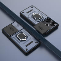 Funda para Xiaomi POCO F6 5G rígida a prueba de golpes Funda de protección de lente deslizante con soporte - details 3
