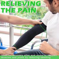 Guantes de Fitness Mangas Deportivas de Compresión para Brazo Soporte de Codo Antideslizante para Jóvenes y Adultos Ciclismo, Baloncesto, Fútbol, Voleibol, Béisbol, Tenis y Golf - details 8
