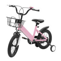 Bicicleta para Niñas de 14 Pulgadas Con Cesta, Ruedas Estabilizadoras, Freno de Mano, Timbre y Neumáticos - details 0