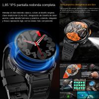 Reloj inteligente para hombre con pantalla IPS, llamada Bluetooth, linterna, frecuencia cardíaca, oxígeno en sangre - details 0