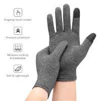 Guantes de cobre de compresión para artritis, guantes de cobre sin dedos para escritura por computadora y trabajo diario, alivio del dolor de manos y soporte - details 36