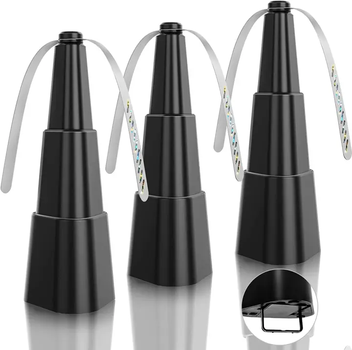 Ventilador de 3 piezas para exteriores, dispositivo giratorio con cuchillas holográficas para mesa, Picnic, Patio y hogar - 1
