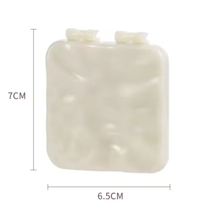 Espejo de Maquillaje Plegable Mini Tocador Cuadrado Espejos de Mano Portátiles - 1