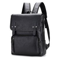 Mochila de Viaje de Ocio para Hombres Resistente al Desgaste, Patrón de Splice, Forro de Dacron, Exterior de Cuero - details 0