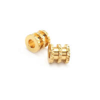 Gran Espaciador de Cilindro de Latón Dorado de 18K Accesorios para Hacer Pulseras - details 80