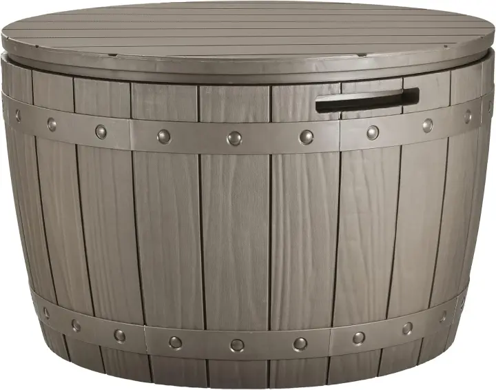 Arcón de Ordenación Exterior 127L, Caja de Almacenamento de Jardín para Exteriores Muebles de Patio Piscina Material - 1