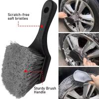 Cepillo de limpieza de llantas de ruedas de coche, cepillos detallados, Kit de toallas de lavado, accesorios universales de limpieza de neumáticos de ruedas - details 0