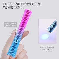 Mini lámpara de uñas recargable de mano con pantalla USB, herramienta hine, UV, LED, linterna, bolígrafo, 3W, # - details 21