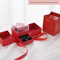 El diseño estilo cajón de la caja de regalo Eternal Rose contiene joyas, lo que lo convierte en un regalo romántico para crear s - details 0