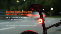Magicshine SEEMEE 50MAG Luz trasera magnética inteligente, luz trasera de bicicleta con carga USB-C, Compatible con casco Lumos - details 0