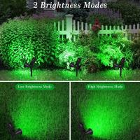 4 Unidades Foco Solar, Luces Solares Impermeables Exterior, Luz de Jardín, 2 Modos de Iluminación Opcionales, ángulo de 180 °   Ajustable, Luz de Proyecto Solar para Entrada, Camino. - details 4