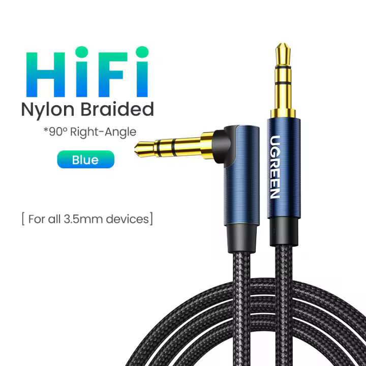 UGREEN Cable de Audio Conector Masculino-Masculino Longitud de 0.5m/1m/1.5m/2m - 1