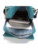 Mochila retro para ordenador portátil con puerto de carga USB, mochila de viaje impermeable para hombres y mujeres - details 18
