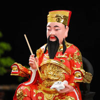 Emperador, Wenchang de 12 pulgadas y 16 pulgadas, Estrella Wenqu, ocupó el primer lugar en la lista de estatuas de Buda de resina, fibra de vidrio y chapadas en oro - details 3