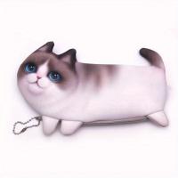 Cute Korean Cat Pencil Case - Student Stationery Bag, Cosmetic Bag, Coin Purse - details 12