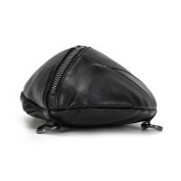 Bolso de pecho de cuero de vaca suave para hombres, paquete de pecho de cuero genuino, bandolera pequeña, bolso antirrobo, café - details 35