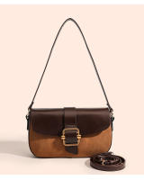 Bolso de hombro retro con diseño de nicho, bolso de axilas con contraste de empalme mate, bolso de mensajero versátil de alta gama de gran capacidad - details 14