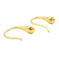 Latón color oro de 18 quilates, compatible con cuentas de medio agujero con ganchos de medio pasador para pendientes, joyería de alta calidad, accesorios para manualidades. - details 83