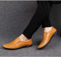 Zapatos deportivos planos para caminar de otoño para hombre de cuero genuino 2020, zapatos de conducción informales transpirables - details 2