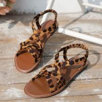 Sandalias planas con estampado de leopardo, zapatos de mujer, verano - details 2