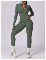 Monos de Sport de Manga Larga Conjunto de Yoga para Mujeres Traje Deportivo de Un Piez - details 5