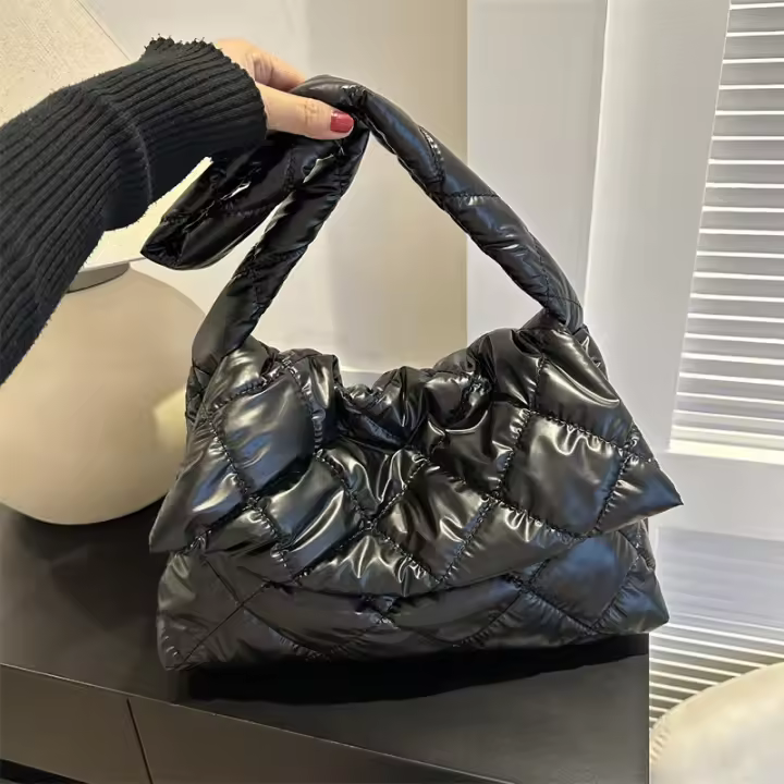 Bolsa de mano de gran capacidad, de lujo, para invierno - 1