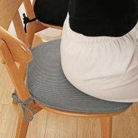 Cojín de silla de tela de pana Simple, almohadillas de silla de madera maciza gruesas, cojín de esponja suave antideslizante para oficina - details 2