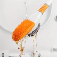 Cepillo De Inodoro De Pico De Pato Con Mango Largo Cepillo De Limpieza De Piso Para Baño Cepillo De Toalla Suave Montado En La Pared Set De Limpieza Del Baño - details 2