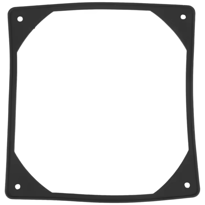 Junta de ventilador de silicona antivibración, 10 piezas, 140mm, almohadilla de junta reductora de ruido para PC, carcasa de ordenador - 1