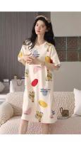 Conjunto De Pijamas De Verano Para Mujer Talla Grande Estampado De Oso Y Corazón Casual Manga Corta Pantalones Anchos Ropa De Dormir Transpirable De Poliéster - details 8