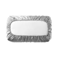 Fundas Almohada con Elastico Verano Satinado Color Sólido Juego de 2 para Cama Transpirable Suave y Lavable - details 1
