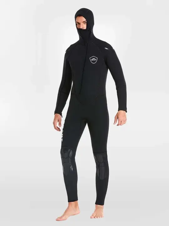 Traje de buceo de cuerpo completo de neopreno de 5mm para hombre, snorkeg, surf, natación, manga larga, trajes de neopreno para mantener el agua caliente - 1